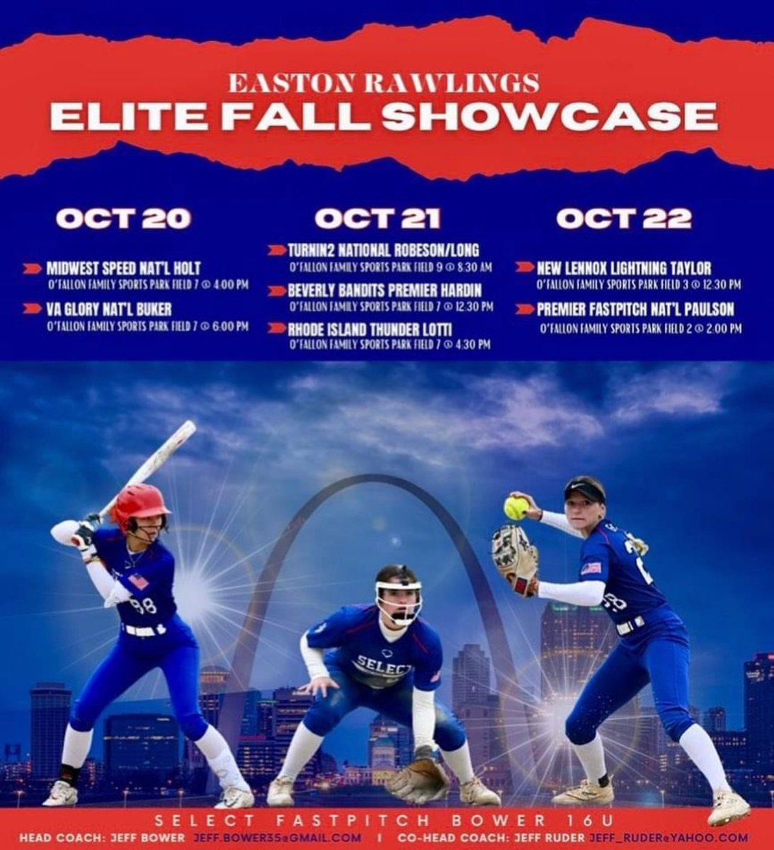 Looking forward to this amazing opportunity in O’Fallon, IL! Can’t wait to face some great competition! <a href="/08_select/">Select Fastpitch 15’s Bower</a> <a href="/ejonesrockchalk/">Eric Jones - Select Fastpitch</a> <a href="/KUSoftball/">Kansas Softball</a> <a href="/UCASoftball/">UCA Softball</a>