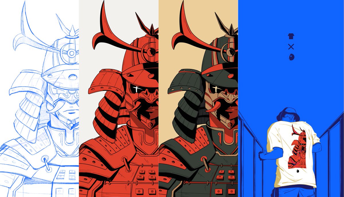 Samurai 🥷 (2021)
Serigraphy and t-shirts 👕💥