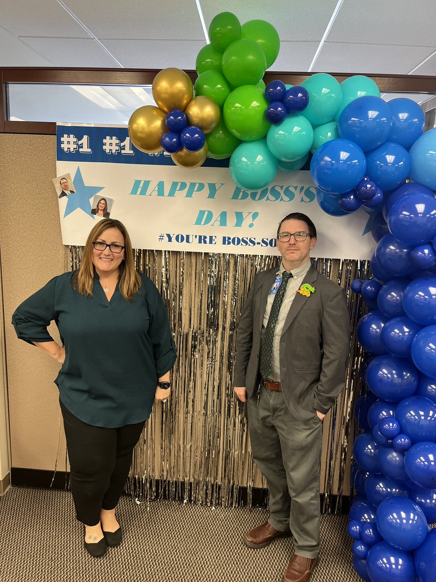 Wishing the two most BOSS-OME people the best #BossDay ! James and Kristina, you are TRUE servant leaders and we are so blessed to have you @IrvingISD , but especially in @PLdesignteam @IISD_iLearn @Enrichment_IISD ! @TiggMr @KristinaFeldner