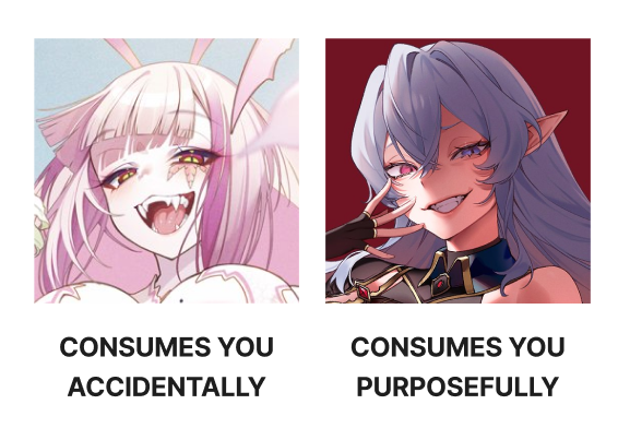 GeneralGEEGA's tweet image. A quick guide to tell the aunties apart:
#VShojo #MataraKan #GEEGA