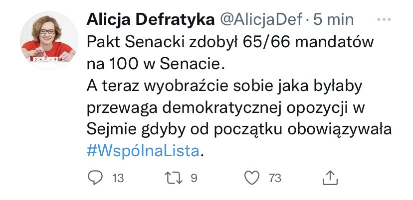 MarcinPrzybylek's tweet image. Pani od Ciekawych Liczb przebija dzisiaj samą siebie. Na przykład tutaj nie wie czym się różnią wybory do Sejmu i do Senatu. Ale spokojnie, jutro kolejny raz będzie ekspertką w jakichś antypisowskich mediach.