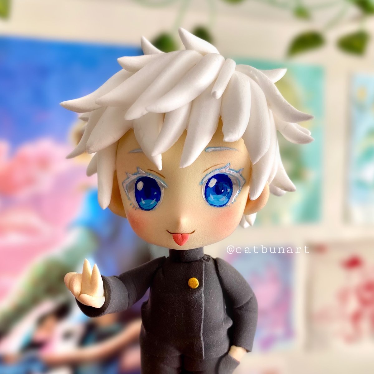 I made a Gojo Satoru clay figure ( *¯ ³¯*)♡

#AnimeArt #ArtistOnTwitter #jjk