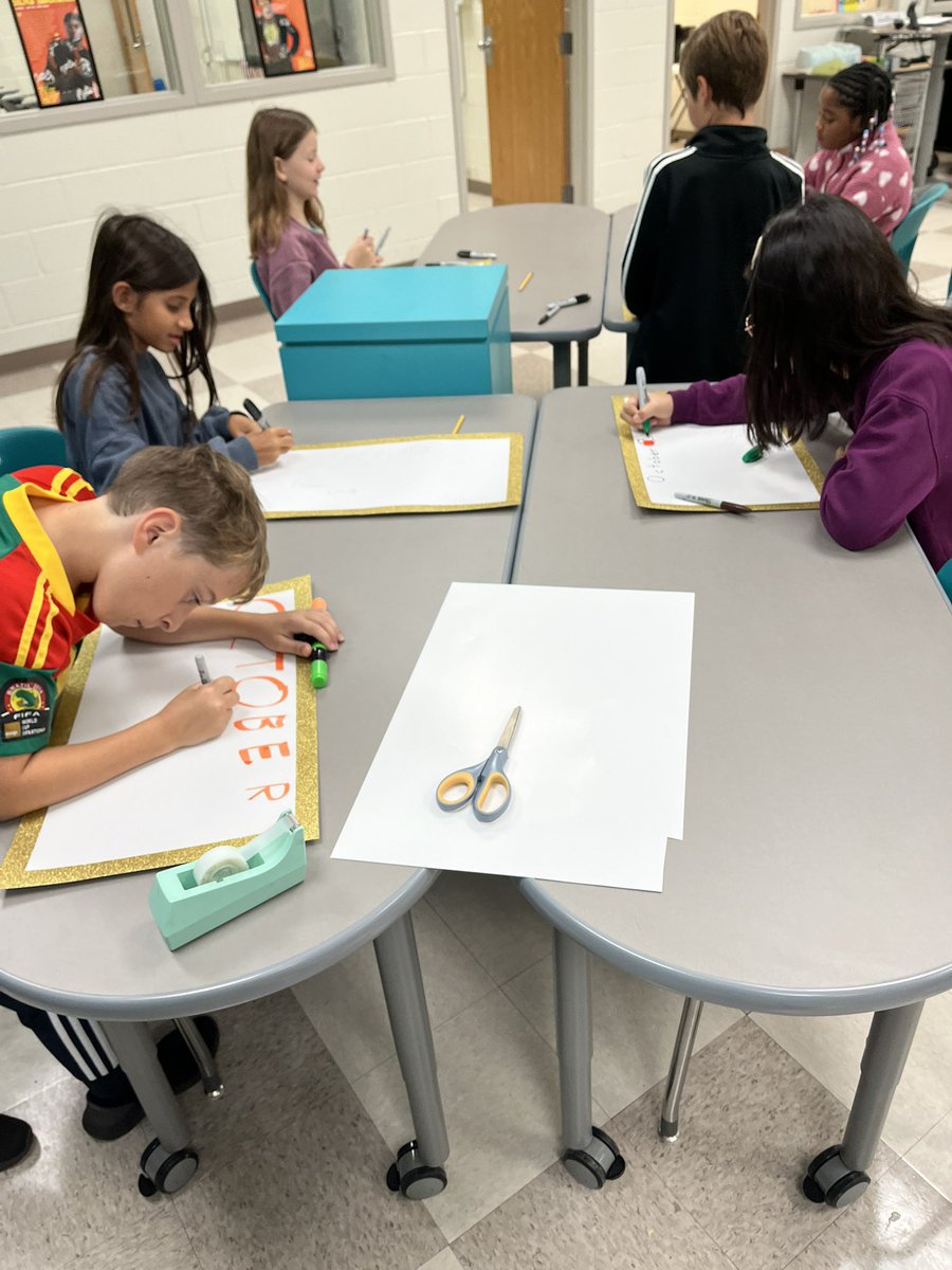 AhYoungah76's tweet photo. VHEโs first STEAM Ambassadors meeting! Kinder - 5th graders working together to bring focus to the October STEAM Learner Profile! #solveproblemscreatively @DocSTEM @TerryHarness @msbringslid @MadlemCorrie @APS_VHE https://t.co/0kHaBKItSS
