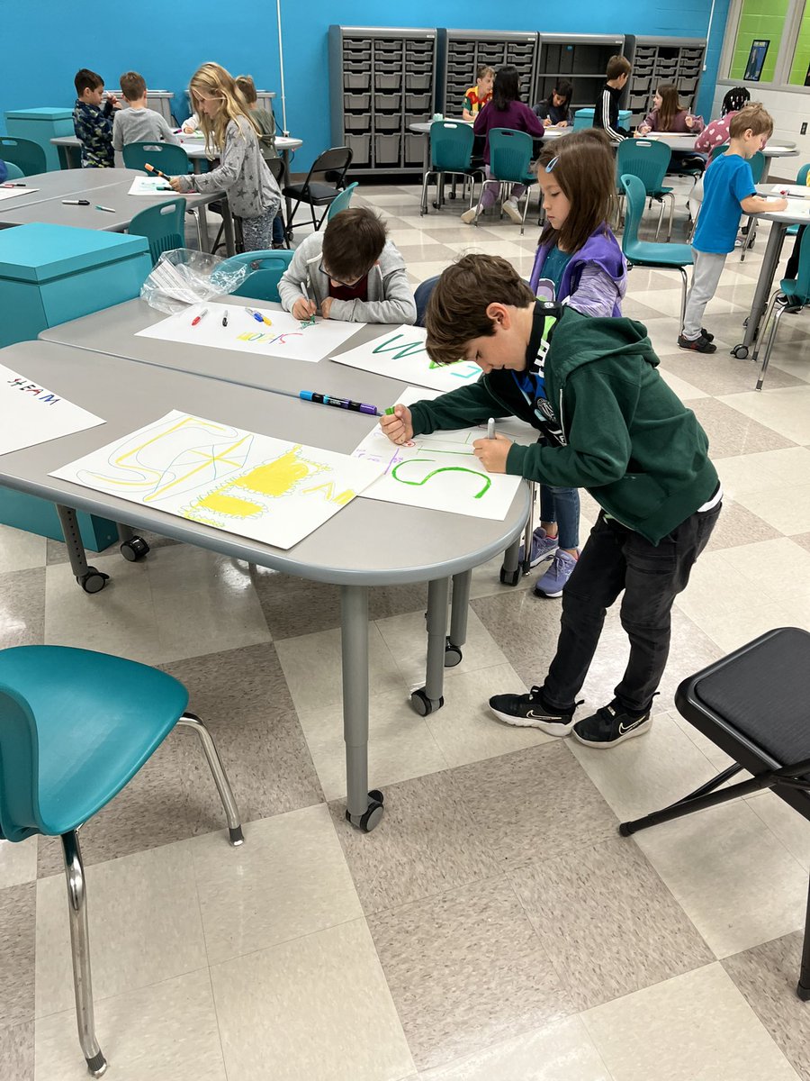 AhYoungah76's tweet photo. VHEโs first STEAM Ambassadors meeting! Kinder - 5th graders working together to bring focus to the October STEAM Learner Profile! #solveproblemscreatively @DocSTEM @TerryHarness @msbringslid @MadlemCorrie @APS_VHE https://t.co/0kHaBKItSS