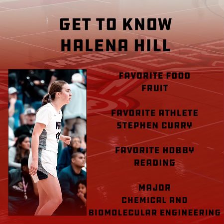 Next, we want to welcome a 5’10 guard from Arizona, Halena Hill 🎉⚔️