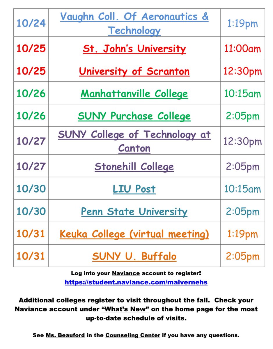 Malverne HS Guidance tweet media