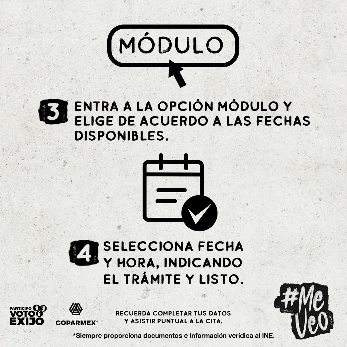 📷 #MeVeo 📷📷📷 No desentones, mejor actualiza tu INE 📷📷 ¡aquí! 📷
bit.ly/Citas-INE
#ParticipoVotoExijo