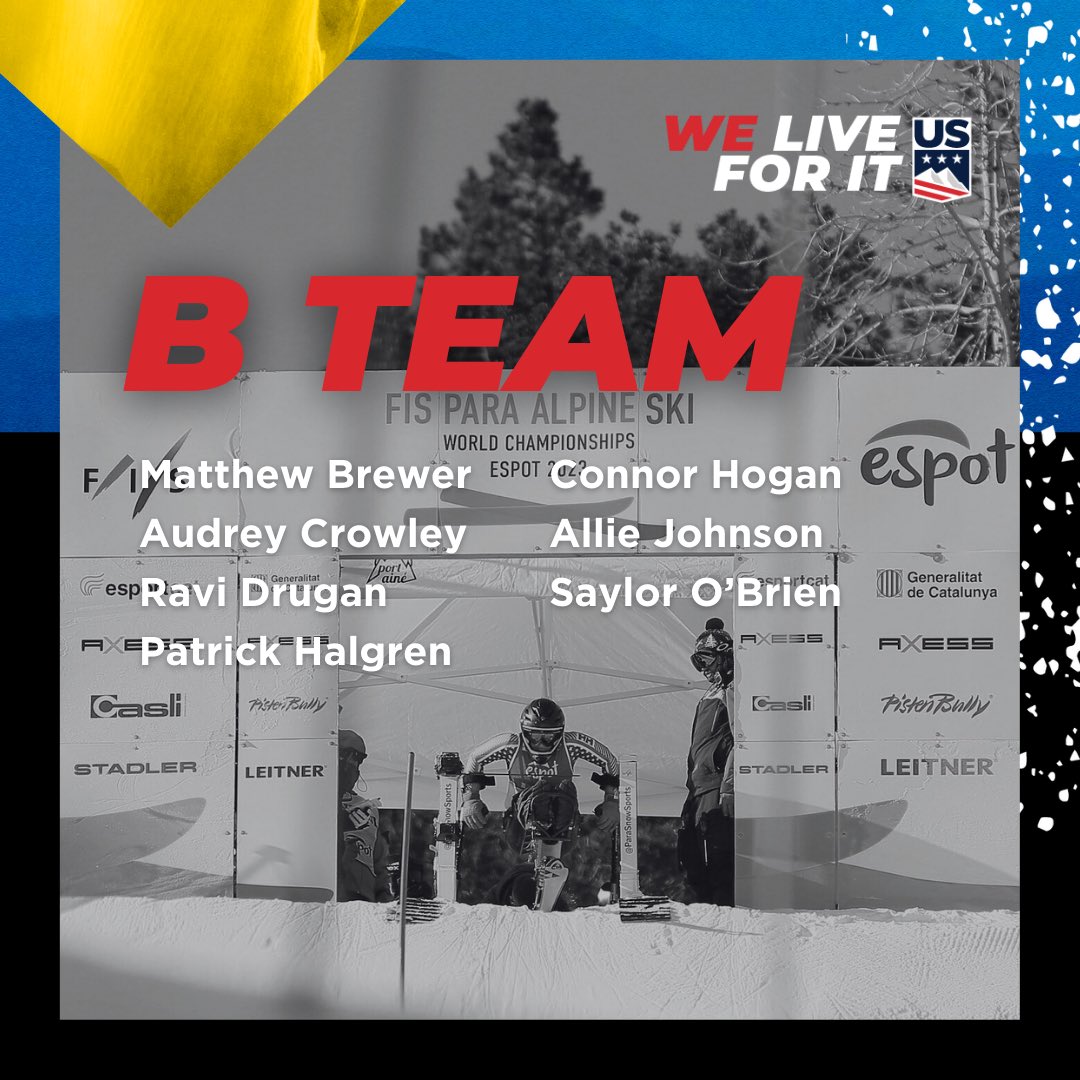 VERIFIED ⚡️⚡️

We're excited to announce the 12 athletes who have accepted their nomination to the U.S. Para Alpine Ski Team for the upcoming 2023-24 season ‼️

#weliveforit
