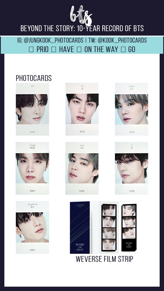 📊 BTS Photocard Template 