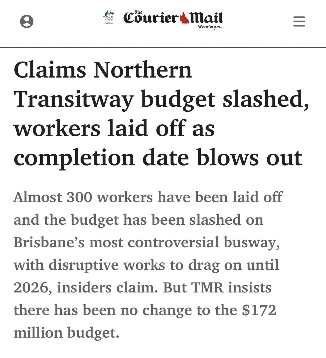 crcunningham's tweet photo. @MarkBaileyMP @bne_lordmayor It’s called responsible financial management, Mark. Look it up.

We’re being up front about our savings drive while you keep getting caught out with cover ups. https://t.co/tMCRE5pDHP