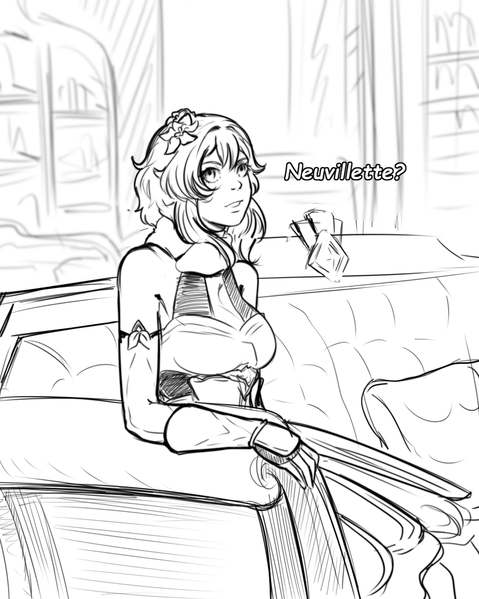 Reilin64949487's tweet photo. #ArtistOnTwitter #art #GenshinImpact  #fanart #Lumine #Neuvillette https://t.co/XVbus2HJnj