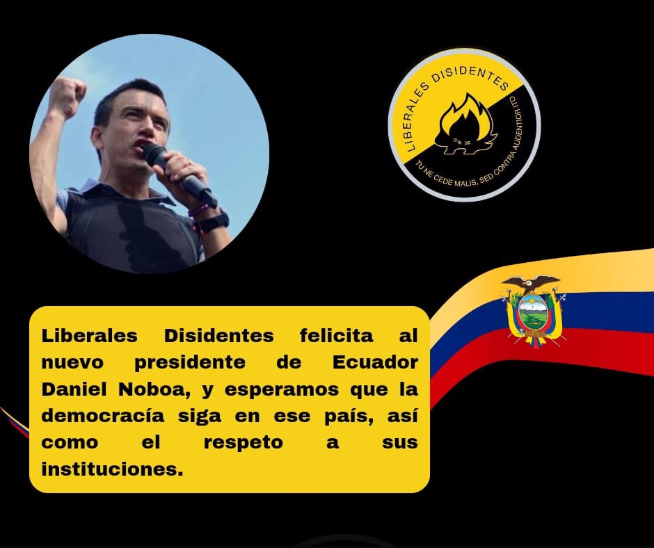 Desde #LiberalesDisidentes 🇪🇨 … 
#EleccionesEcuador2023