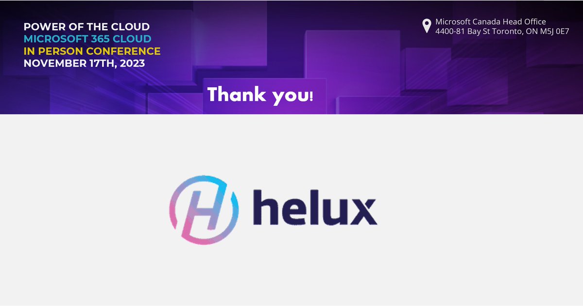 CloudPowerUser's tweet image. Thank you @helux for sponsoring the powerofthecloud.net!

#POTC2023