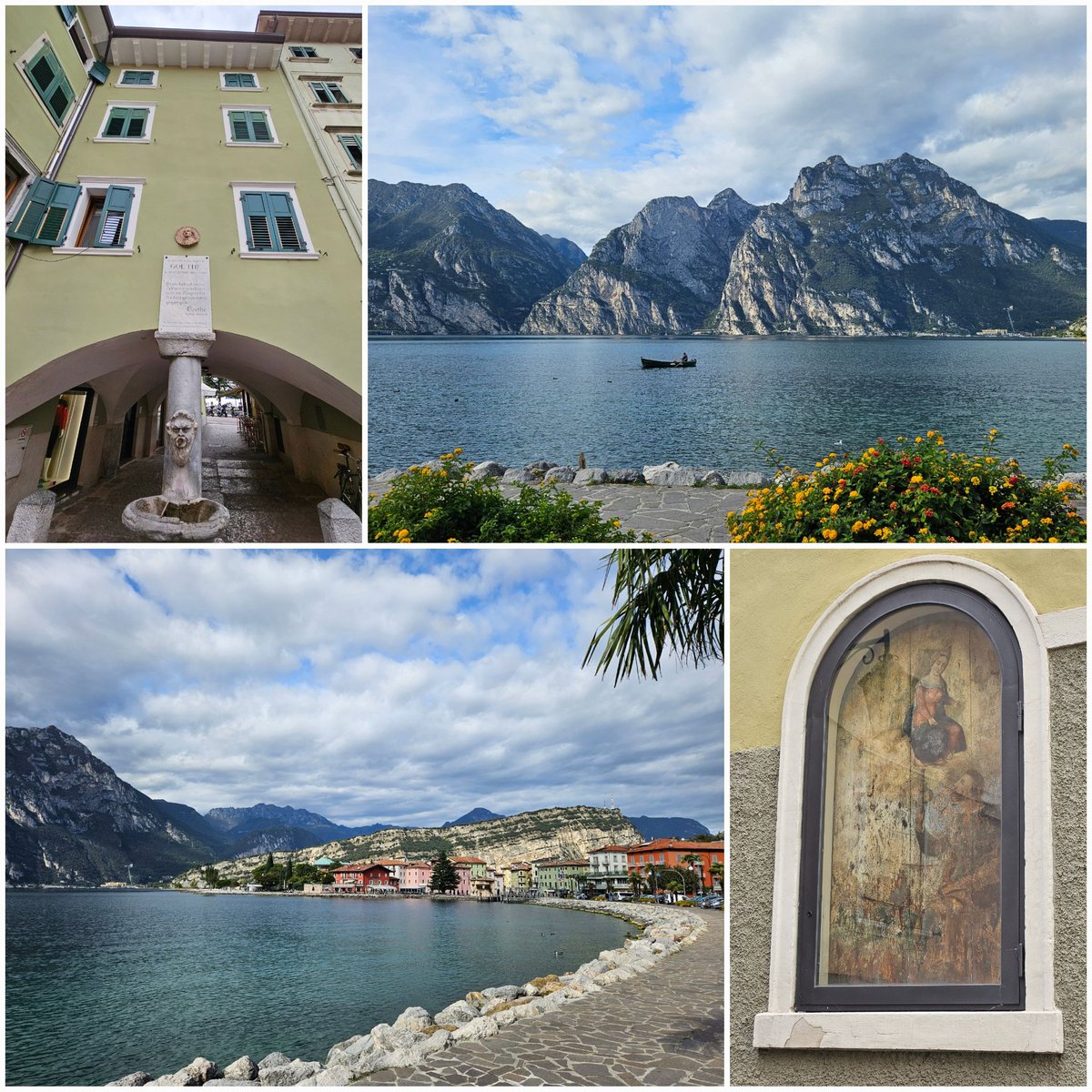 ManniTaal's tweet image. Vandaag begonnen in Canale di Tenno- een middeleeuws dorpje met allerlei leuke steile straatjes,  doorkijkjes en gaatjes. Door naar #Torbole, met een heerlijk relaxte Laghista - niet te verwarren met Leghista 🙈  
#Trentino #Italia #LagodiGarda