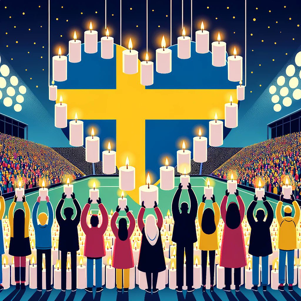 lonemartinsen's tweet photo. Fotballen er et samlingspunkt. Et fristed hvor det ikke betyr noe hvem du er eller hvor du kommer fra. Hvor alle kan være seg selv. Hvor vi alle står samlet.
I dag slår vi alle ringt rundt Sverige 🇸🇪 #sammenmotterror https://t.co/Kau3nSo7dh