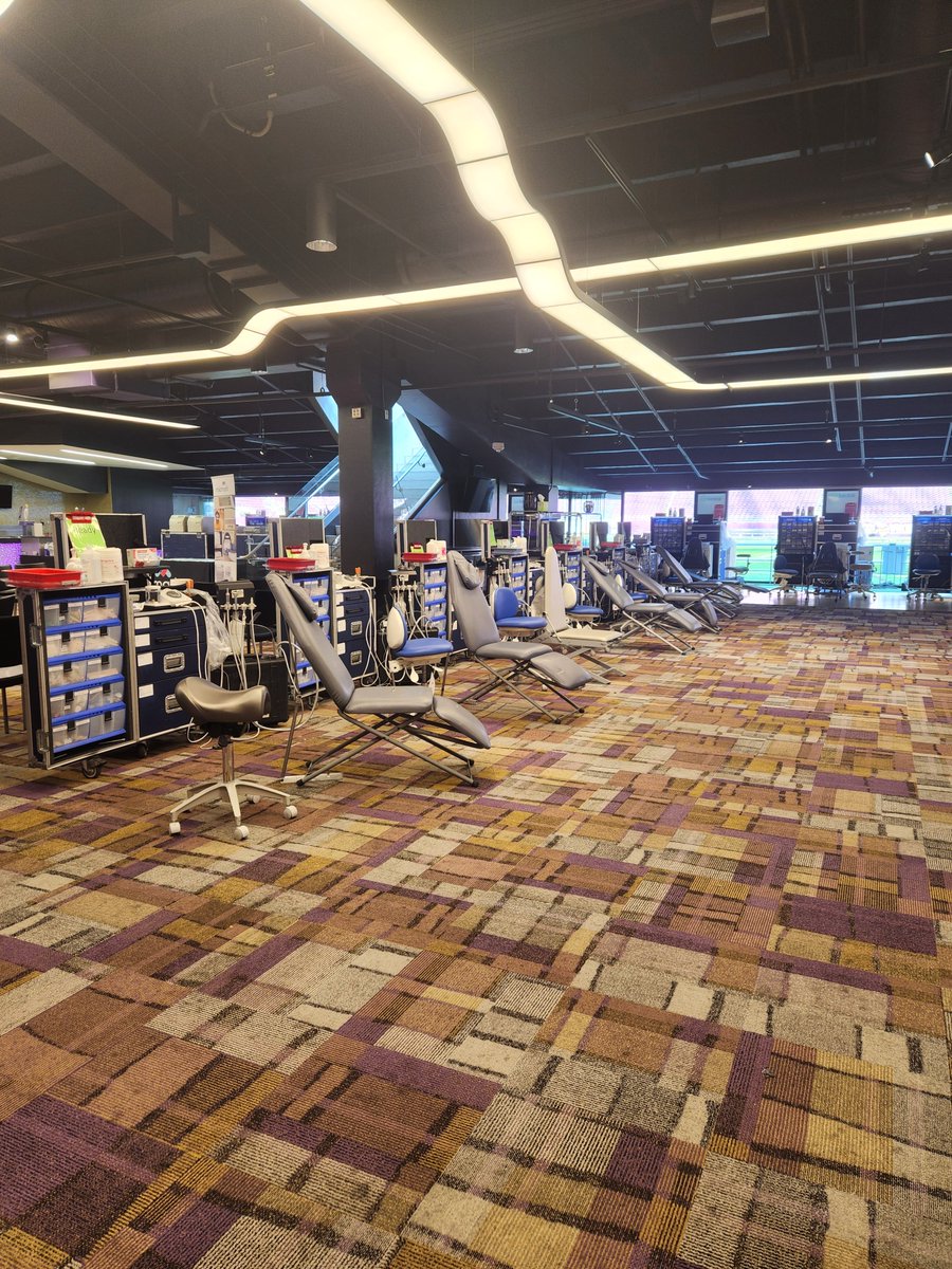 We're all set-up for tomorrow's program at U.S. Bank Stadium with the Minnesota Vikings. We look forward to the educational and impatcful day our volunteers will give to the children of Minneapolis.