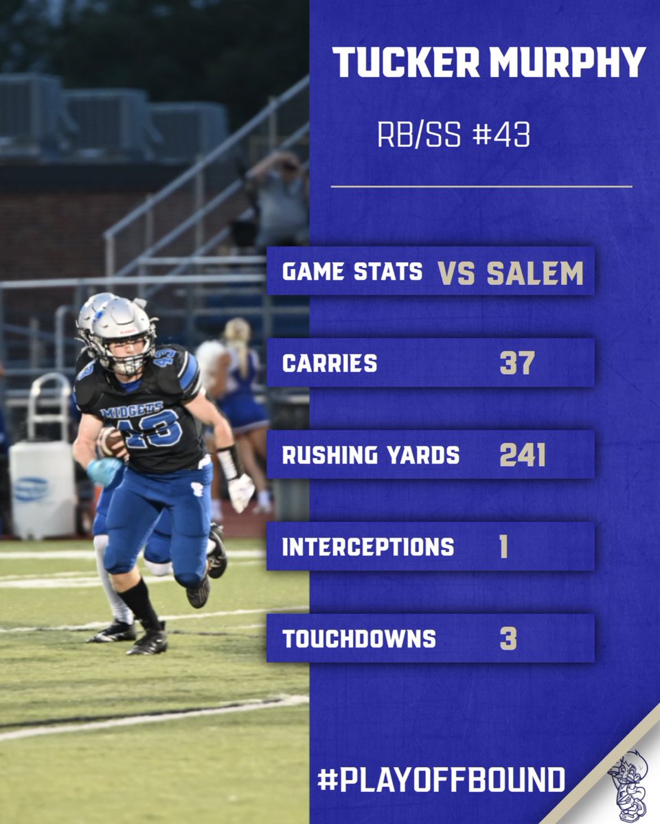Freeburg Athletics (@fchs77athletics) on Twitter photo <a href="/TuckerMurphy43/">Tucker Murphy</a> had a great game on Friday as he looks to help lead <a href="/FburgFootball/">Freeburg Football</a> to the playoffs!! #GoMidgets #RollMidg <a href="/TuckerMurphy43/">Tucker Murphy</a> had a great game on Friday as he looks to help lead <a href="/FburgFootball/">Freeburg Football</a> to the playoffs!! #GoMidgets #RollMidg