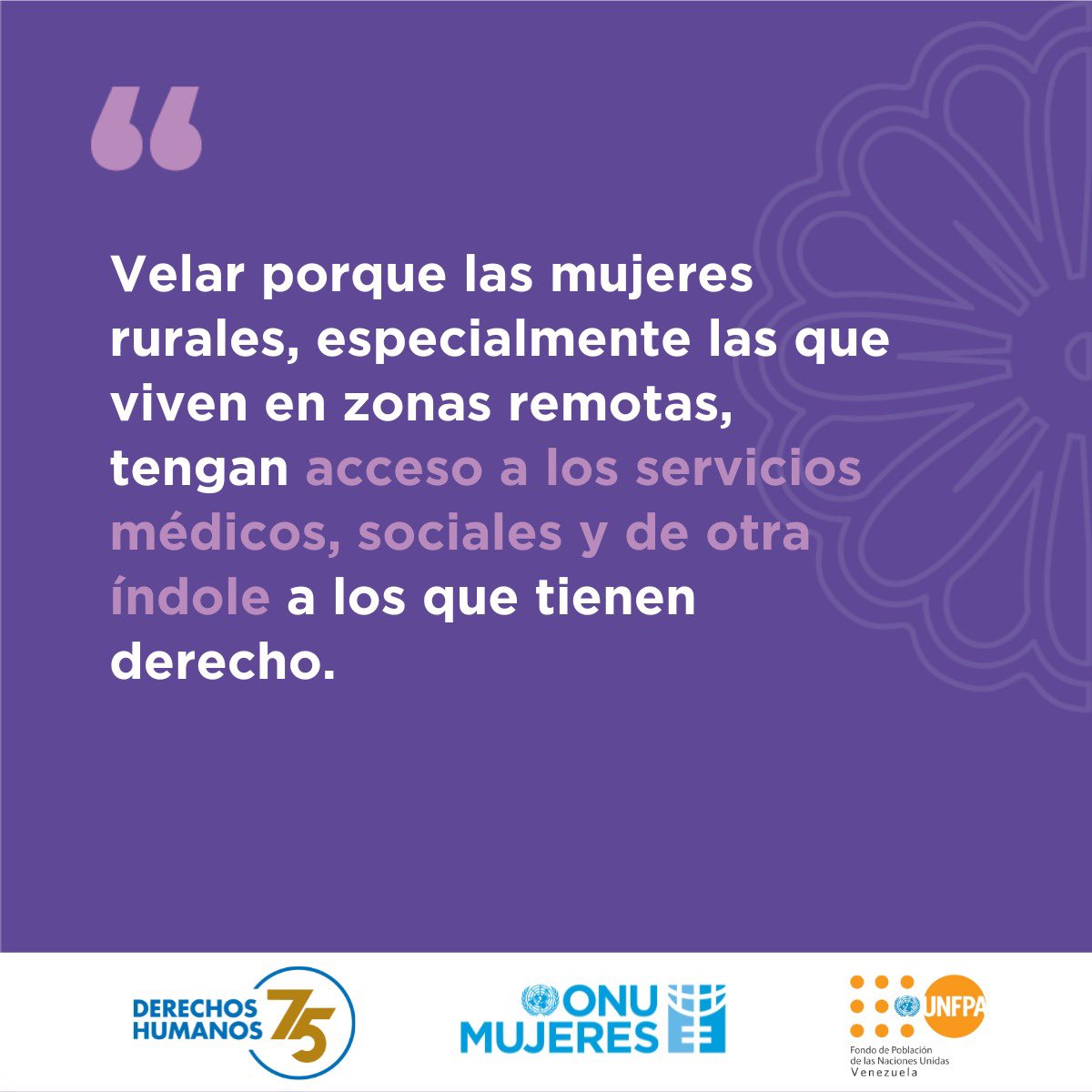 Las #MujeresRurales son fundamentales para el desarrollo sostenible.
 
Sin embargo, se enfrentan a grandes desafíos.
 
Este #DíaDeLasMujeresRurales destacamos las recomendaciones de la #CEDAW85 al Estado 🇻🇪 para proteger los derechos de las mujeres rurales unf.pa/45srEu8