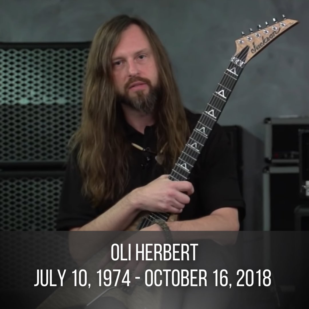 RockFeedNet's tweet photo. Five years ago today, All That Remains guitarist Oli Herbert was found dead on the edge of a pond adjacent to his property. His death still remains unexplained and an active investigation remains underway by investigators. 

In memory of Oli Herbert. ❤️ https://t.co/jOmqzGbR6B