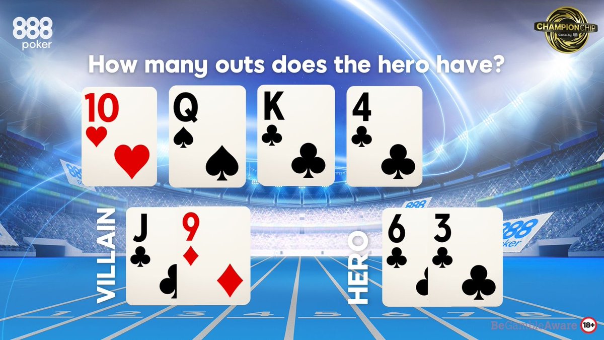 888poker_br's tweet photo. 🏆 Você consegue adivinhar o número de outs necessários para ganhar a mão na série ChampionChip?

✍️ Responda e marque @888poker_br para ter a chance de ganhar 1 de 5 tickets de $ 33! 🎫 https://t.co/eCgTNHFwN9