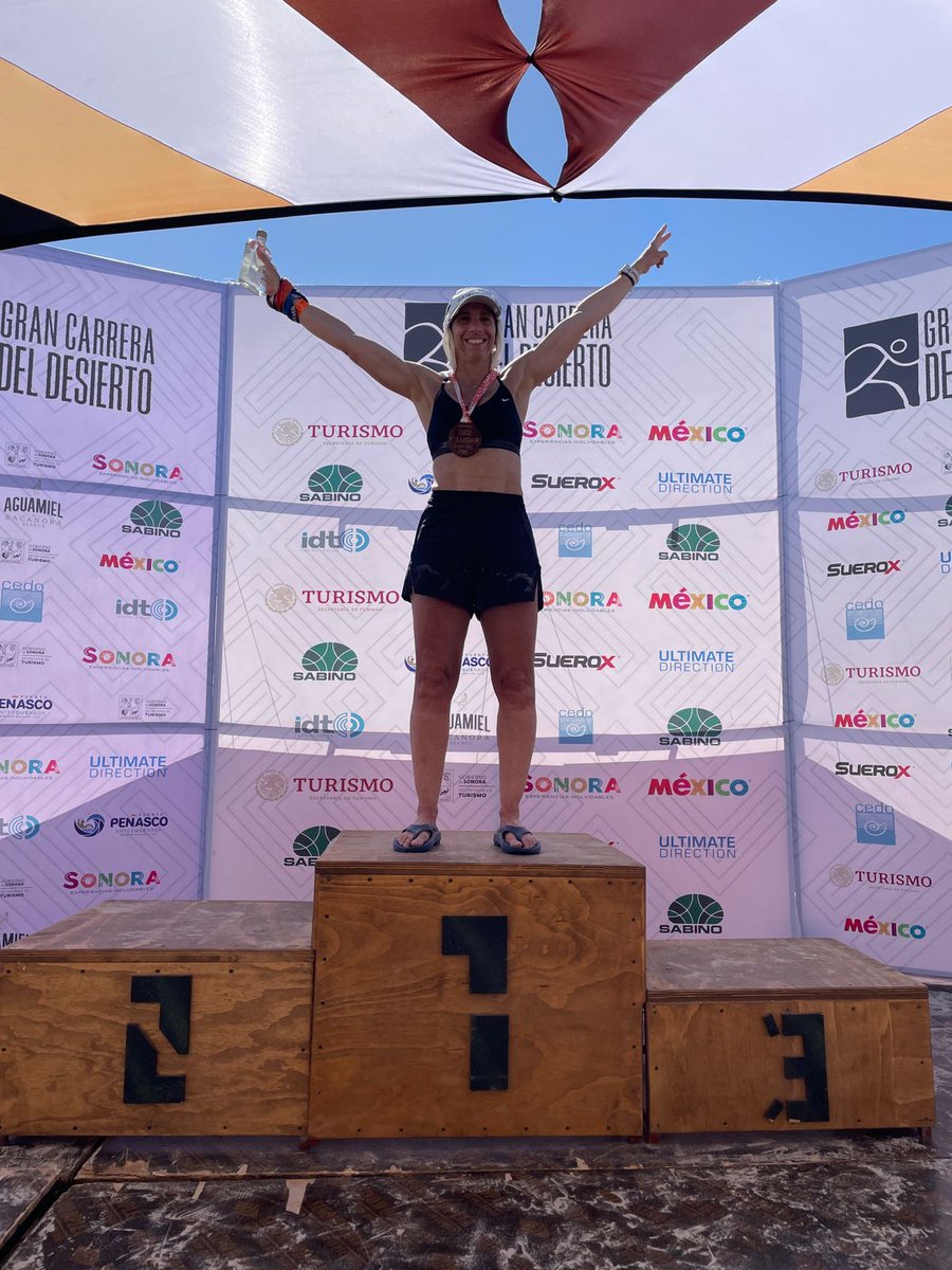 GarminMexico's tweet photo. 🥇 ¡Muchas felicidades! A nuestra embajadora Tere Ambe.  ☀️ 75 km desierto de Altai en Sonora
Día 1: 50 km
Día 2: 25 km
Primer lugar en su Categoría Máster 45 años en adelante

#Fenix7ProSolar https://t.co/bLXEujs14O