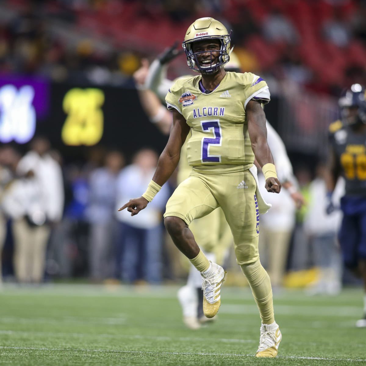 2feddmari's tweet photo. #AGTG Blessed to earn an HBCU offer from Alcorn State University 🟣🟡@Nick_Louvier1 @TheCoach_Cov @JUCOFFrenzy @JuCoFootballACE https://t.co/unpV0mWTMB