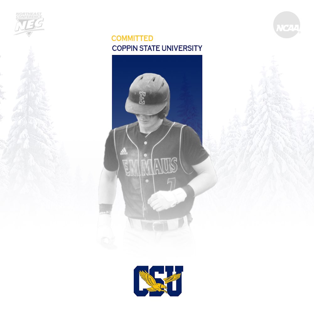 I am proud to announce my commitment to Coppin State University. I want to thank God, my parents, coaches, friends, and family for the guidance and memories during my baseball career! 
I am so excited to begin my next chapter at Coppin!
#Committed #CoppinState