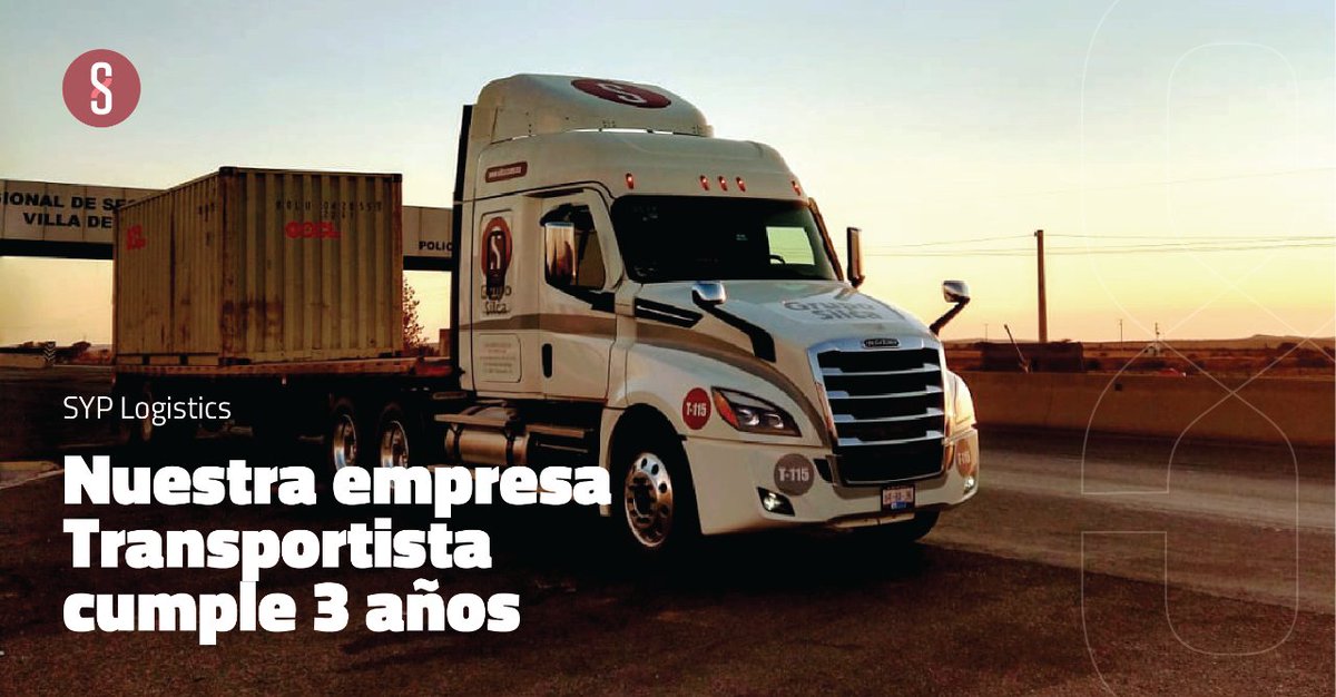 GrupoSilca's tweet photo. ¡Por muchos años y kilómetros más! Hoy celebramos el tercer aniversario de SYP Logistics, la empresa transportista de Grupo Silca. 👏 https://t.co/V554ZWv7Cv