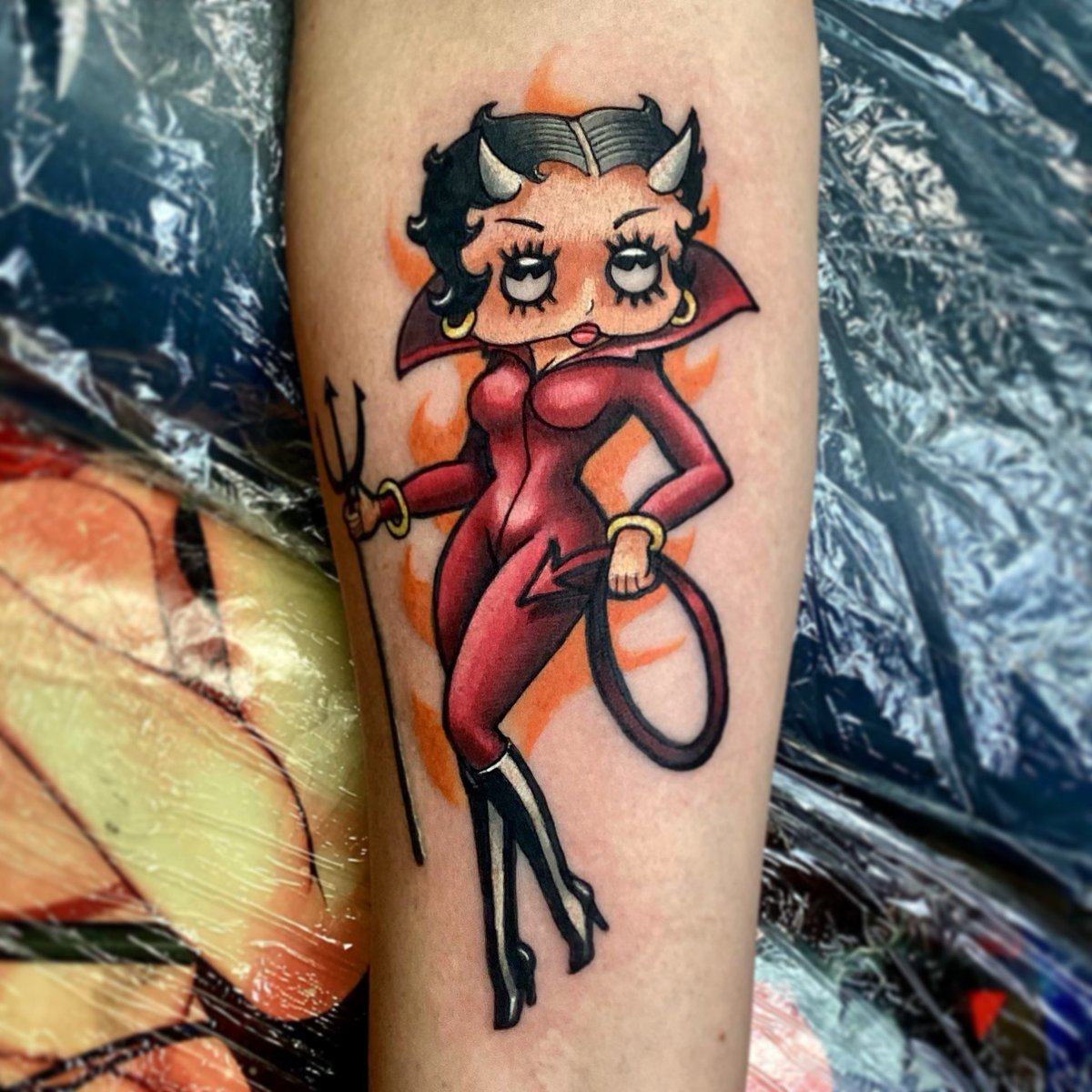 TXFRIEDCMFL's tweet image. Beelzeboop #clintcolbycreative #houstontattoo #texastattoo #bettyboop