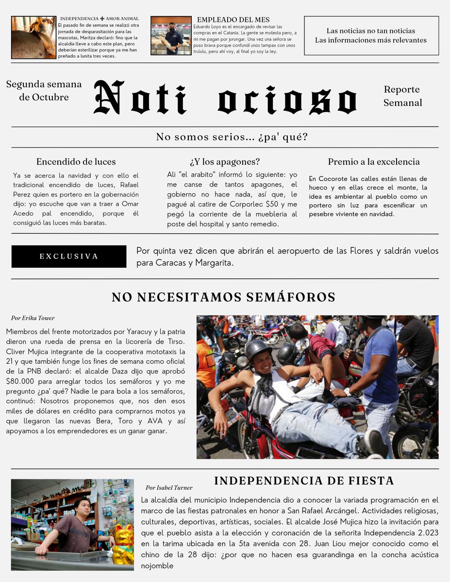 Ruddyretro's tweet photo. Entérate de lo que es y no es, noticia en Yaracuy 
#Yaracuy
#SanFelipe
#Chivacoa 
#Cocorote 
#independencia 
#NoSePiquen https://t.co/aH0lHMDe7X