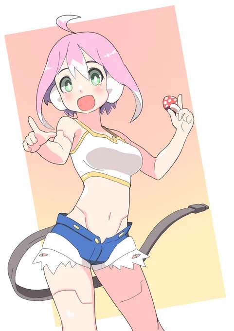 skebありがとうございました キノコに詳しい元気アンドロイドです 秋なので妖しいキノコを探します