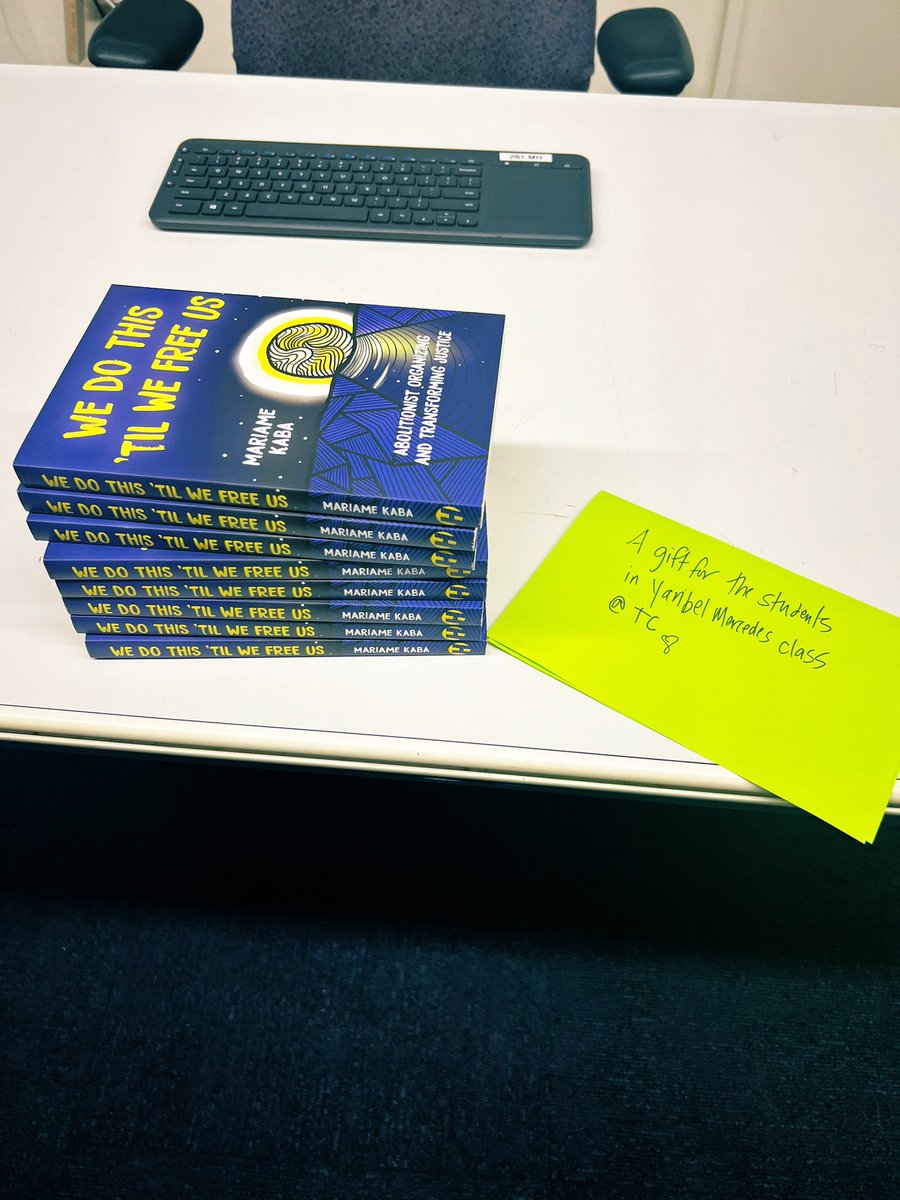 This beautiful gift was left unnamed for my students and me. To whomever you are, you are love, loved and deeply appreciated. 🖤

WE DO THIS TIL WE FREE US! ✊🏾 #AbolitionistTeaching