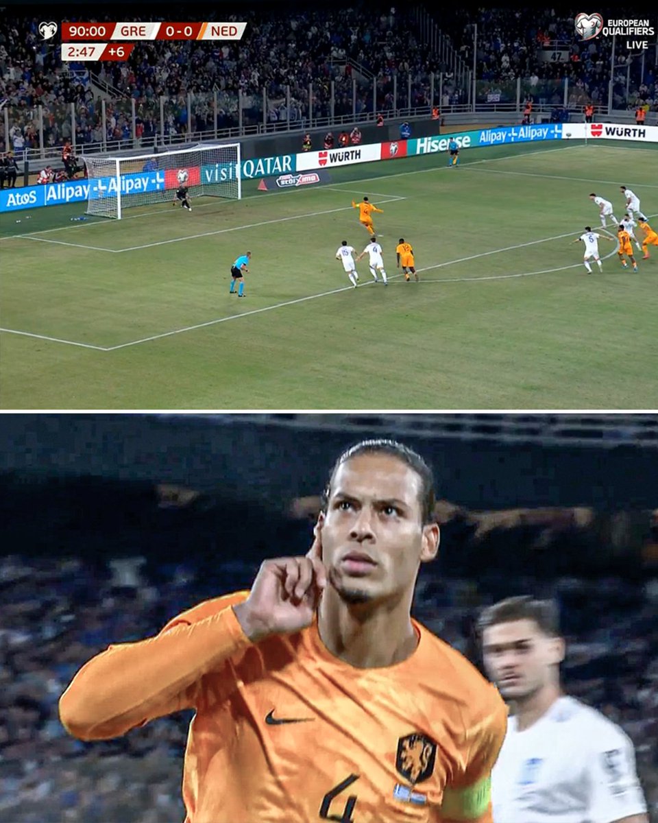 Mainballidn's tweet photo. @ESPNFC

🇳🇱Virgil van Dijk memberi Belanda keunggulan telat atas Yunani!

Mereka sekarang berada di posisi ke-2 di grup 👀 kualifikasi EURO mereka

#Euro2024Qualifier #Netherlands https://t.co/mBjzakkHpF