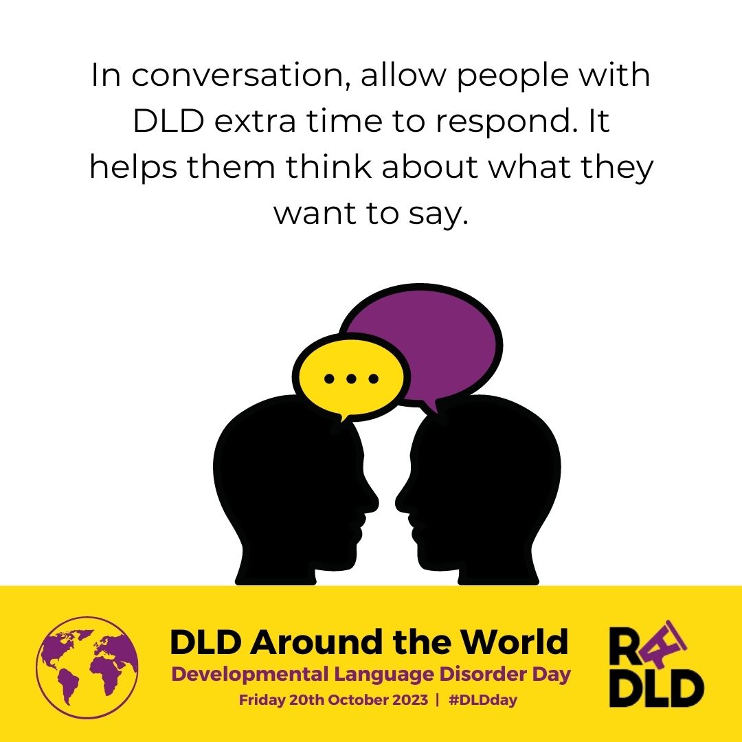 SpeechPathAus's tweet photo. Today is Developmental Language Disorder (DLD) Day! This hidden disability affects 1 in 14 people, making it challenging for them to understand and use language? SPA is actively joining the campaign to raise awareness of DLD. 👏
Find out more here https://t.co/GI2dKNCmcA
#DLDDAY https://t.co/HtF5OOCuNJ