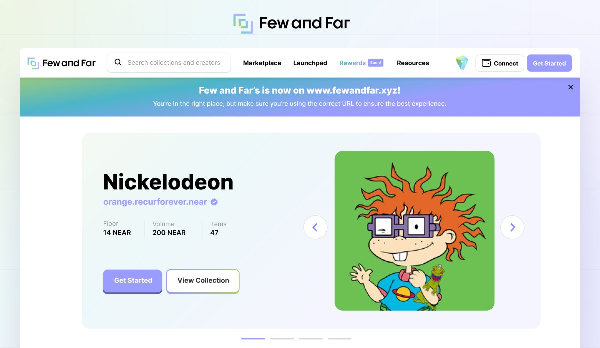 Few and Far Web3 & NFT Platform 🏝️ (@fewandfarnft) on Twitter photo Hi Few and Far Community,
A Brief Update: We’re glad to report we’ve reinstated our NFT Marketplace 👉 fewandfar.xyz
Reach out to contact@fewandfar.xyz with any questions or if you wish to report any bugs.
Read more 👇
medium.com/few-and-far/a-… Hi Few and Far Community,
A Brief Update: We’re glad to report we’ve reinstated our NFT Marketplace 👉 fewandfar.xyz
Reach out to contact@fewandfar.xyz with any questions or if you wish to report any bugs.
Read more 👇
medium.com/few-and-far/a-…