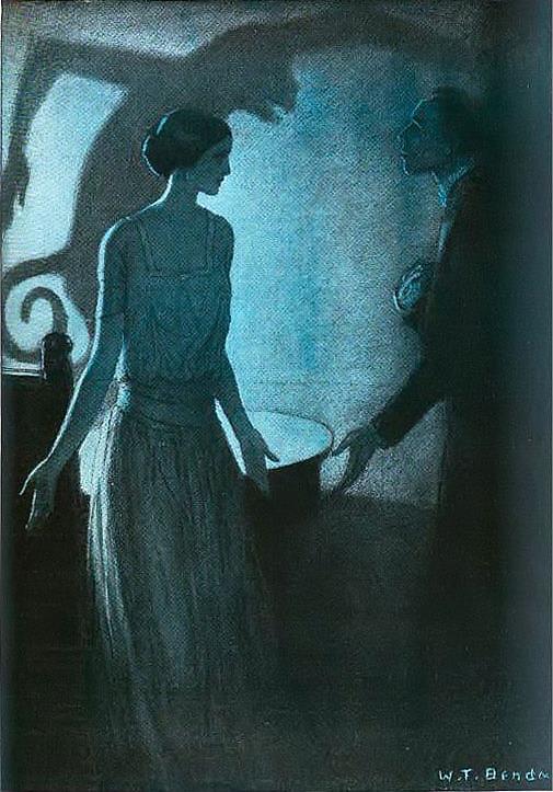 'Pale Woman' by Wladyslaw T Benda, 1922

#wladyslawtbenda #painting