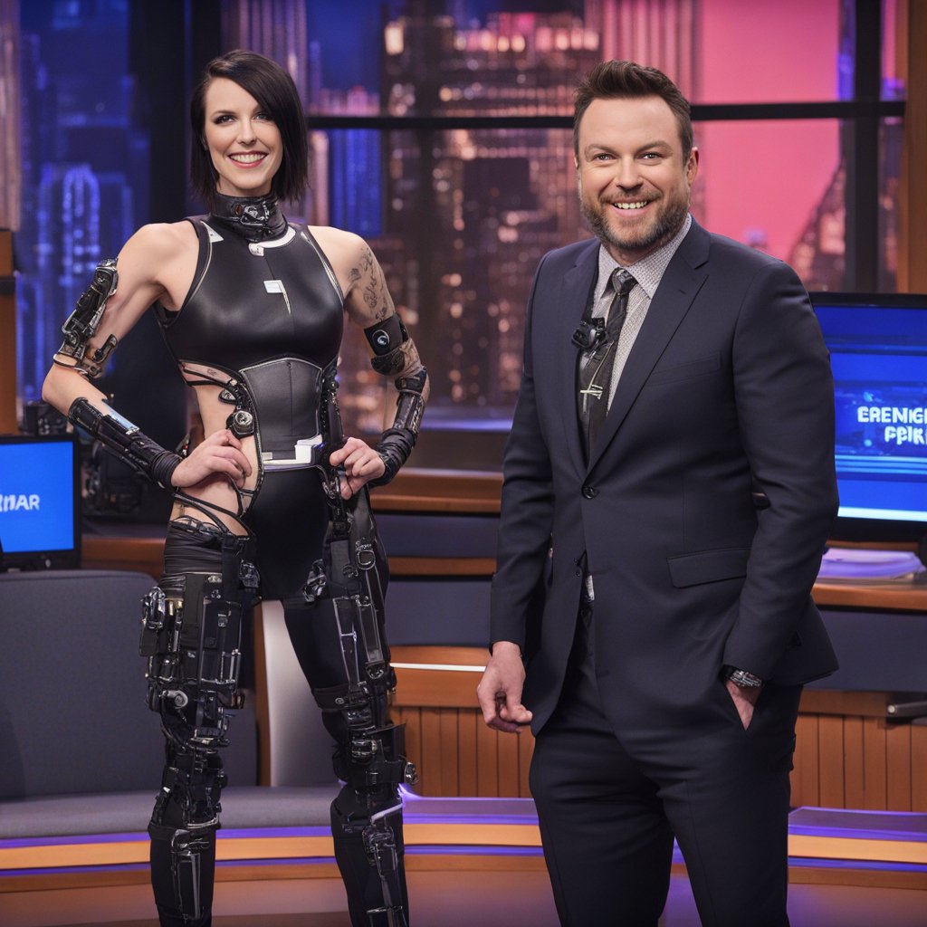 //According to AI, this is Adam smasher on the tonight show.