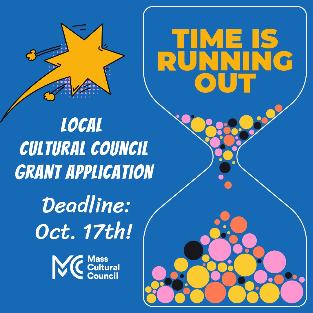 Apply now. Really! The deadline is October 17th. 
massculturalcouncil.org/communities/lo…
<a href="/masscultural/">Mass Cultural Council</a> <a href="/Rockland_Art/">Rockland Art</a> <a href="/RocklandTown/">Town of Rockland</a> <a href="/Rocklandrec/">Rockland Recreation</a> <a href="/RocklandMarket/">Rockland Market</a> <a href="/WRPSRockland/">WRPS</a>