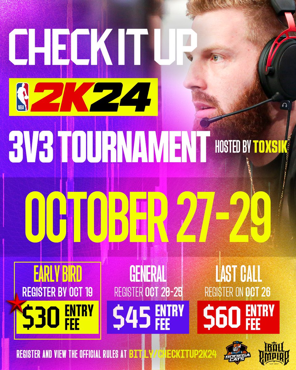 3 DAYS LEFT to Check Up for $30 🚨

Sign up by October 19th for FREE ENTRY into a 700K VC giveaway and save 50% off on your registration👇 

🔗: Bit.ly/CheckItUp2K24