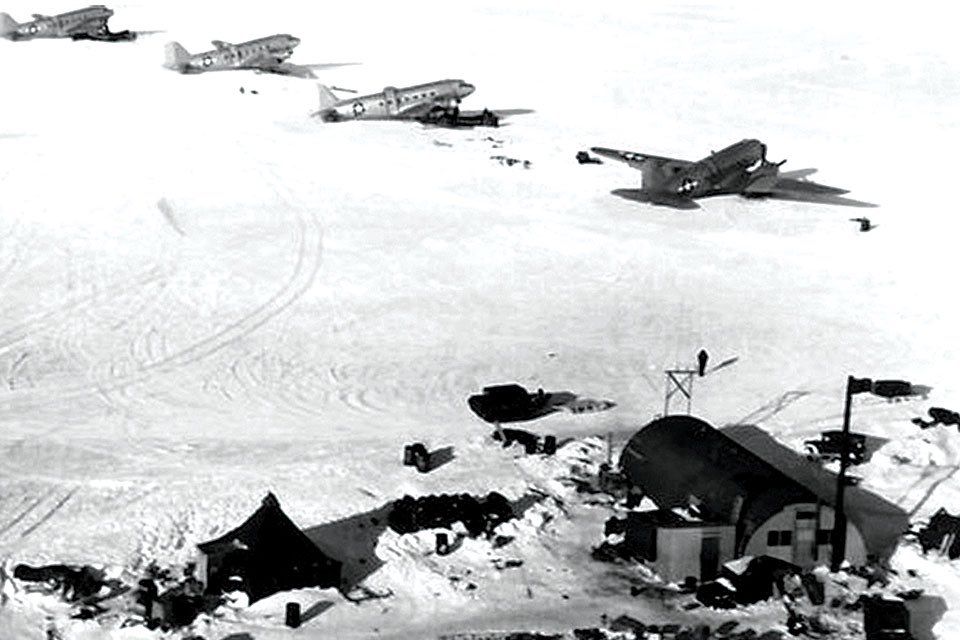 EscanorReloaded's tweet photo. Here’s a question about Admiral E. Byrd’s Antarctic expedition known as Operation Highjump:

IF it was just a regular expedition like any other, why did he have close to 5,000 soldiers with him, a man-of-war warship and a fully equipped aircraft carrier?

And while we’re here, why was Byrd the 33rd so quick to establish the first Masonic Lodge in Antarctica 🇦🇶?
The Lodge predates Operation Deep Freeze which established permanent Antarctic bases at McMurdo Sound, Bay of Whales and the South Pole. 
Almost like the lodge took priority within the army…

Byrd was raised Master Mason in Fed Lodge No. 1 Washington, DC on March 19th 1921, and was affiliated with dozens more. All things to consider when listening to his story about that great new land beyond the ice wall. 

#OperationHighJump