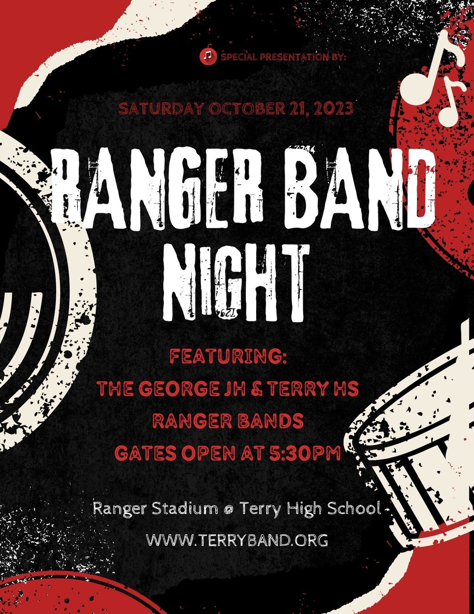 GJHRangers's tweet photo. Don't miss out on a great opportunity to hear some amazing music from incredible musicians from the Red Track! #RangerPride #RedTrackPride https://t.co/urCG4Up2cz