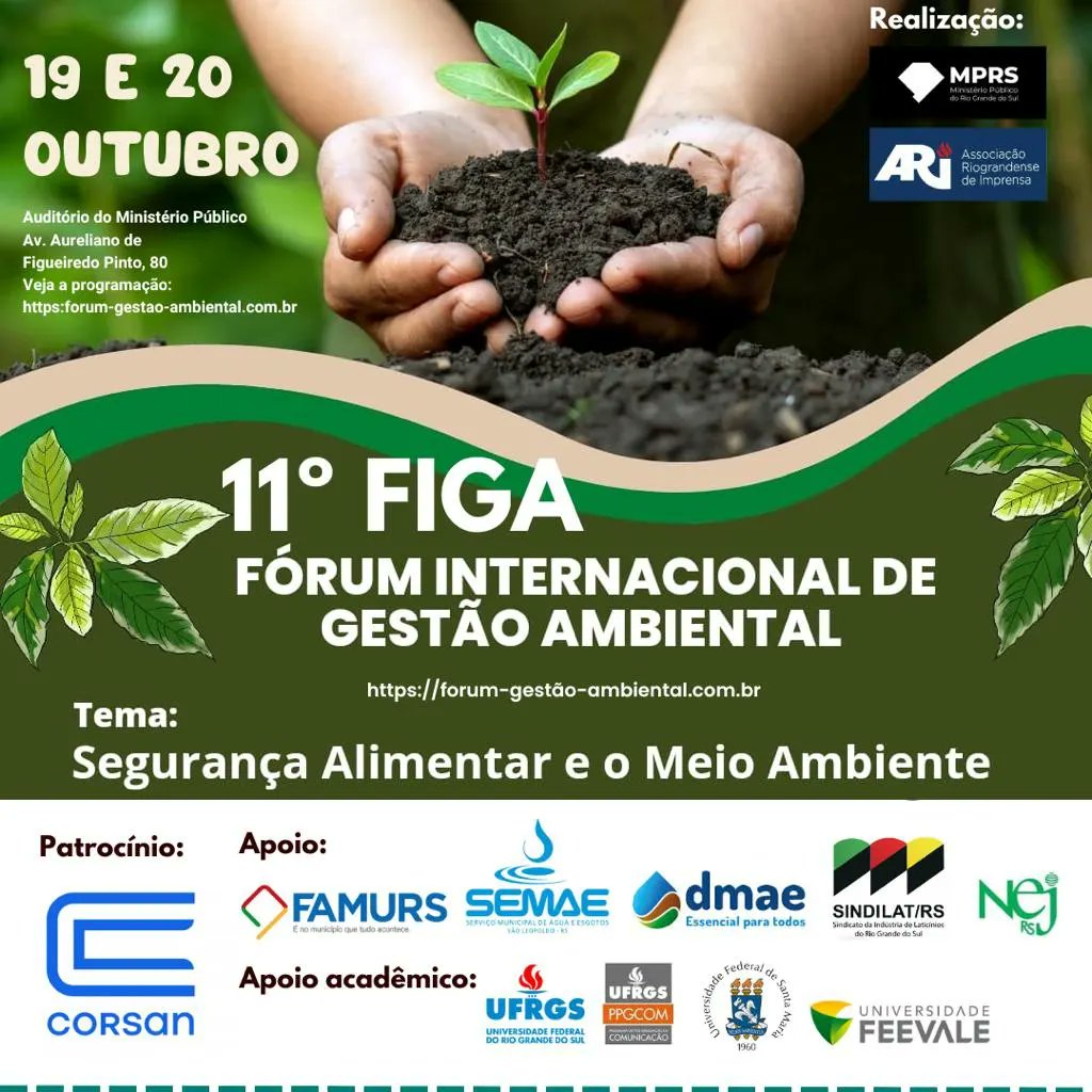 arimprensa's tweet photo. ARI abre inscrições para o Fórum de Gestão Ambiental, com os temas Meio Ambiente e  Segurança Alimentar. 
O evento acontece nos dias 19 e 20 de outubro na sede do Ministério Público-RS, em Porto Alegre. 
Inscrições:  https://t.co/IpNT4XxB2H . https://t.co/cPScmDmDuo