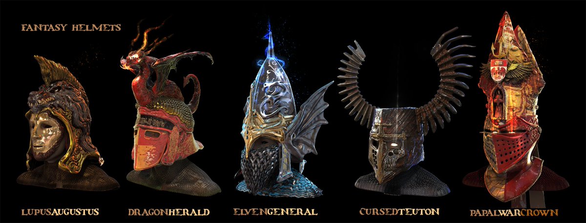 Ivanuss's tweet image. Fantasy Helmets
Iten concept art

#helmet #conceptart #weapondesign #fantasy #darkfantasy #EldenRing #EldenRingFanart #Darksouls3