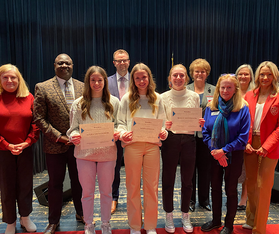 Great job by Plains’ Alexa, Molly &amp; Sunshine at tonight’s school board meeting! They shared about the community charity garden they &amp; other gifted classmates created. The vegetables they grew were donated to the Bethany United Methodist Church! #WEareLakota #WEareInThisTogether