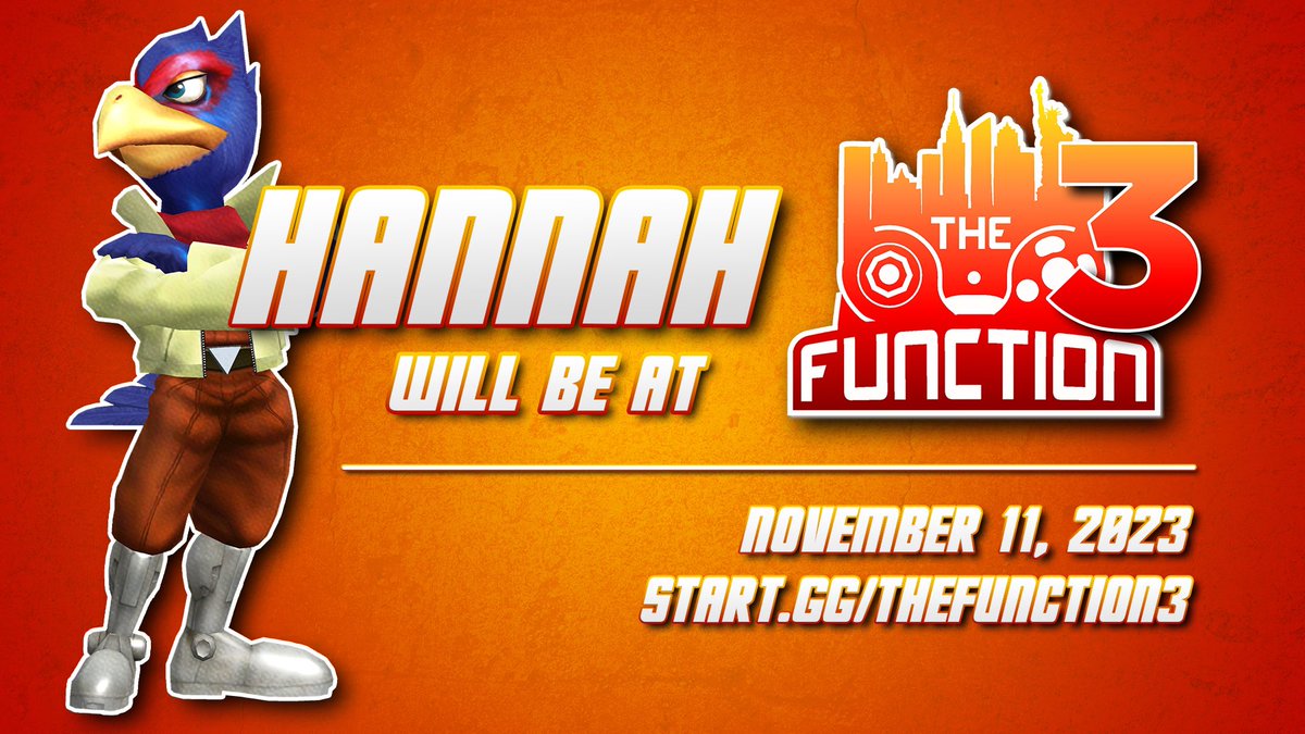 nycmeIee's tweet photo. We're happy to announce @srgmelee 's finest @hannah_ssbm is our third of four unrevealed guests for the Function 3, happening Nov 11th at @BrookLAN_NY! https://t.co/UJT4iumM0c