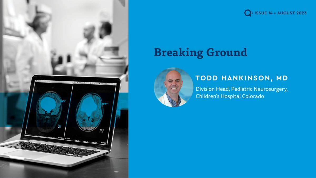 Children’s Colorado Research and Innovation (@childrensco_pro) on Twitter photo Dr. Todd Hankinson is at the forefront of #craniopharyngioma treatment. From launching the first North American multicenter consortium to developing novel therapies, Dr. Hankinson is bringing new hope for pediatric patients.
Read the full story: bit.ly/3Se1PLJ Dr. Todd Hankinson is at the forefront of #craniopharyngioma treatment. From launching the first North American multicenter consortium to developing novel therapies, Dr. Hankinson is bringing new hope for pediatric patients.
Read the full story: bit.ly/3Se1PLJ