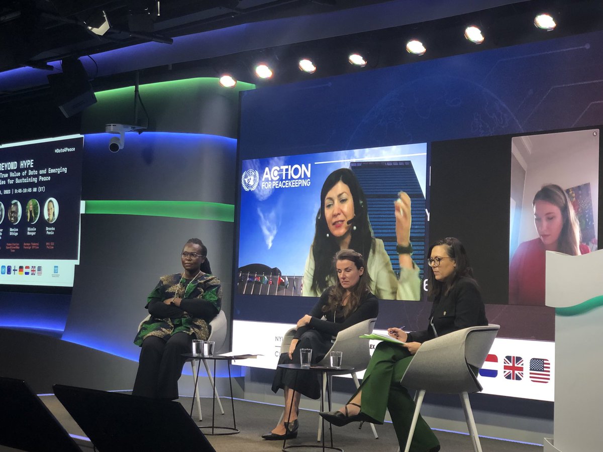 It was great being on the panel at <a href="/nyuCIC/">NYU Center on International Cooperation (CIC)</a> #Data4Peace conference discussing #data and #tech to shape the future of #peacebuilding #prevention and #conflictresolution at <a href="/Google/">Google</a>