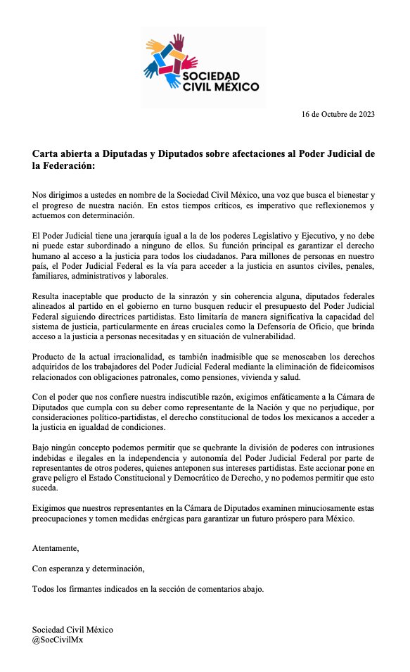 Sociedad Civil México tweet media