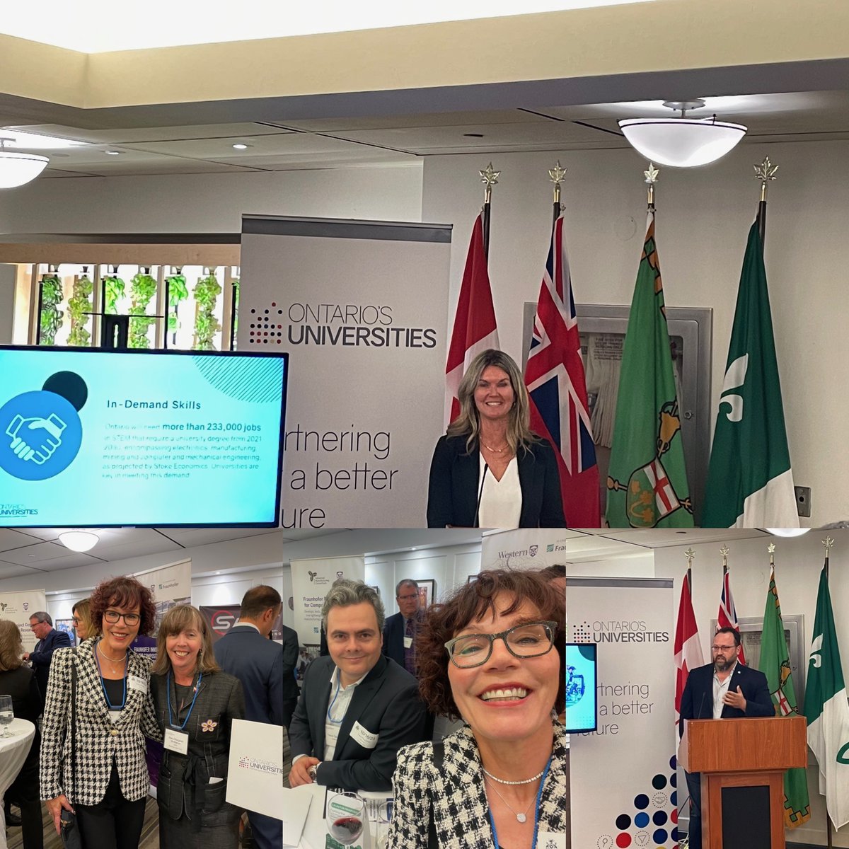 Congratulations to @JillDunlop1 and @OntUniv to a super reception #QueensPark @ONgov tonight showcasing Ontario's foremost #research and #innovation happening at our world-leading universities @ONtrainandstudy @ontariogenomics @investontario @FlavioVolpe1