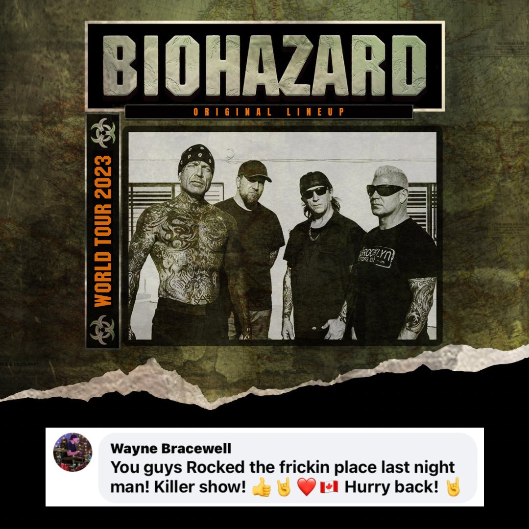 BIOHAZARD (@biohazarddfl) on Twitter photo “You  guys Rocked the frickin place last night man! Killer show!“
#biohazard #restart #metal #hardcore #punk #brooklyn #BillyGraziadei #BobbyHambel #DannySchuler #EvanSeinfeld 
<a href="/billybiohazard/">BillyBio</a> @evanseinfeld @dannybiohazard “You  guys Rocked the frickin place last night man! Killer show!“
#biohazard #restart #metal #hardcore #punk #brooklyn #BillyGraziadei #BobbyHambel #DannySchuler #EvanSeinfeld 
<a href="/billybiohazard/">BillyBio</a> @evanseinfeld @dannybiohazard